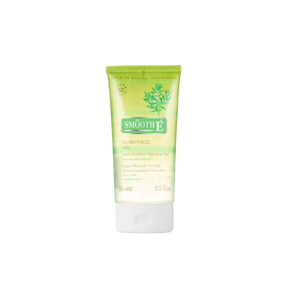 Smooth E Babyface Gel เบบี้เฟซ เจล เจลล้างหน้า ผิวแพ้ง่าย ไม่มีฟอง อ่อนโยนต่อผิว หน้าใส ไร้สิว 1.5, 3.3 หรือ 5.5 ออนซ์