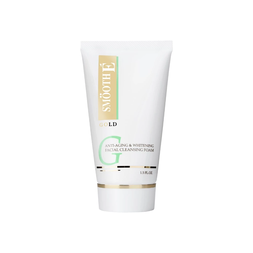 Smooth E Gold Foam 1.5,4Oz. โฟมล้างหน้า ทำความสะอาด ลดเลือนริ้วรอยแห่งวัย เติมคอลลาเจนและความชุ่มชื้น ให้แก่ผิว สมูทอี