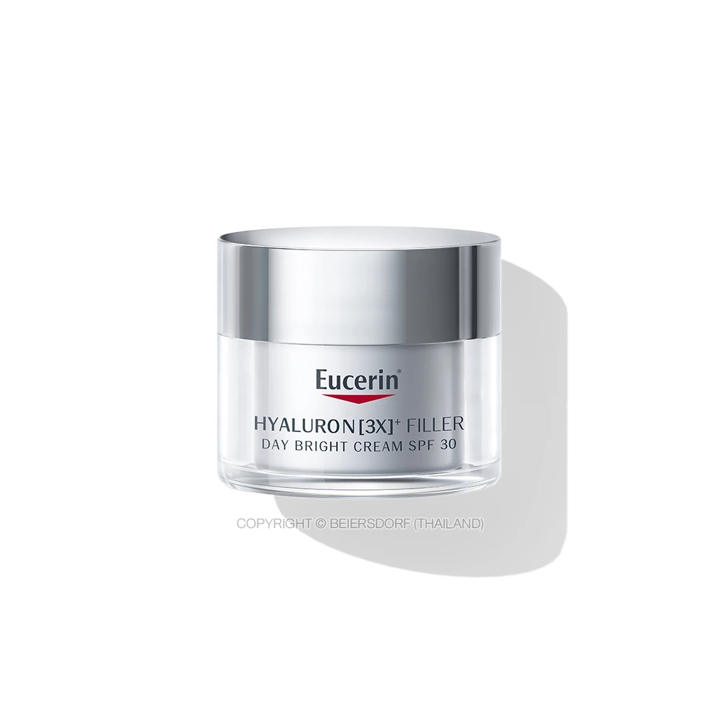 Eucerin HYALURON [3X]+ FILLER DAY BRIGHT CREAM SPF 30 50 ML ยูเซอริน ไฮยาลูรอน เดย์ครีมบำรุงผิวหน้า ลดเลือนริ้วรอยลึก