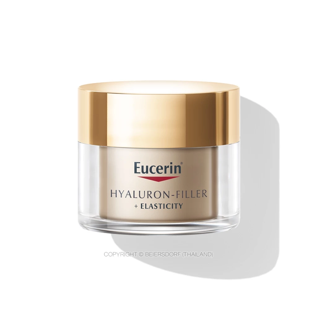 Eucerin HYALURON-FILLER + ELASTICITY NIGHT CREAM 50 ML ยูเซอริน ไฮยาลูรอน ไนท์ครีมลดเลือนริ้วรอย ยกกระชับ