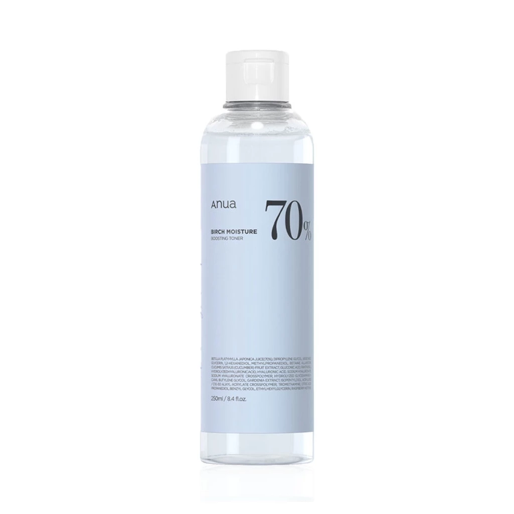 ANUA Birch 70% Moisture Boosting Toner 250ml อานัว โทนเนอร์เบิร์ช เติมความชุ่มชื้นให้ผิว.