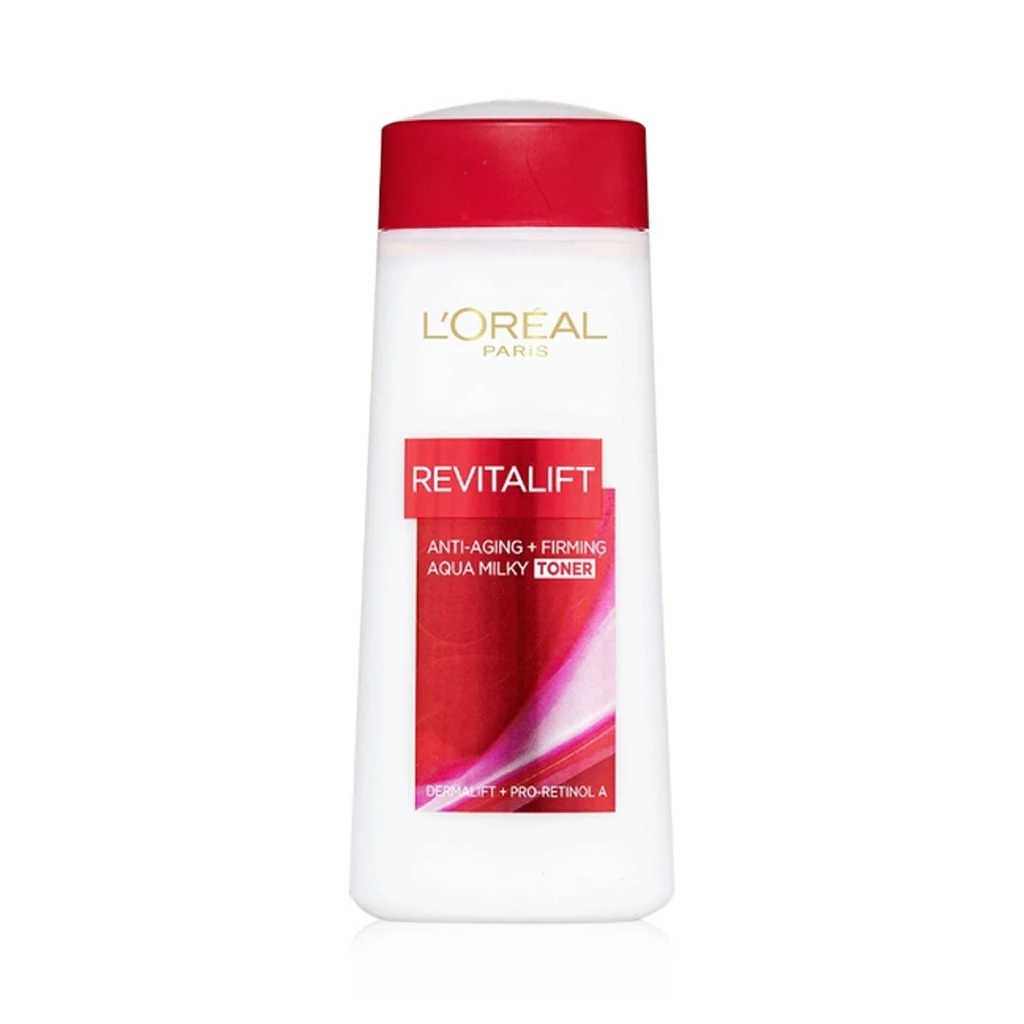 LOreal Paris Revitalift Aqua Milk Toner 200ml ลอรีอัล ปารีส รีไวทัลลิฟท์ อะควา มิลค์กี้ โทนเนอร์บำรุงผิว.