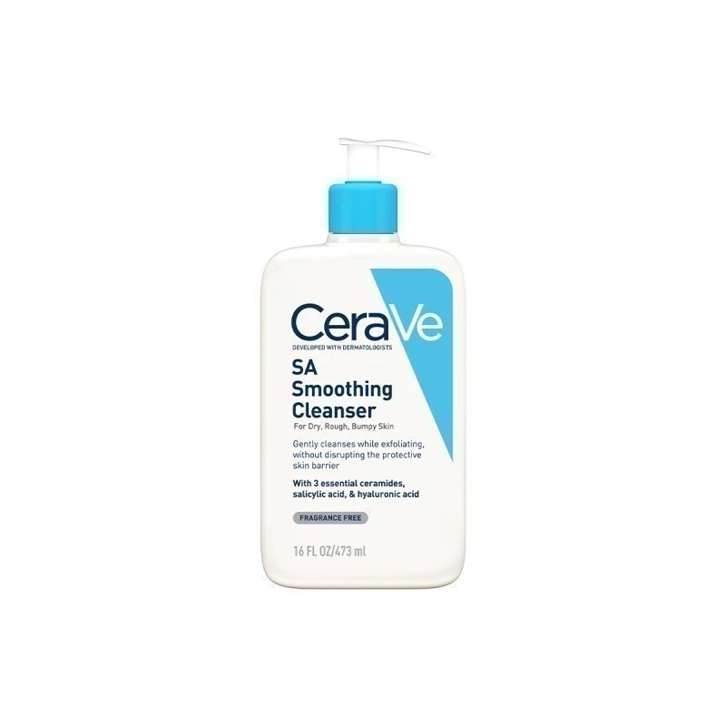 เซราวี CERAVE SA Smoothing Cleanser ผลิตภัณฑ์ทำความสะอาด สำหรับผิวหยาบกร้าน ไม่เรียบเนียน 473ml.