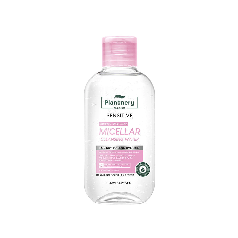 Plantnery Comfrey Sensitive Micellar Cleansing Water[130 ml, 400 ml] คลีนซิ่งคอมเฟรย์ เช็ดเมคอัพเกลี้ยง สูตรอ่อนโยน