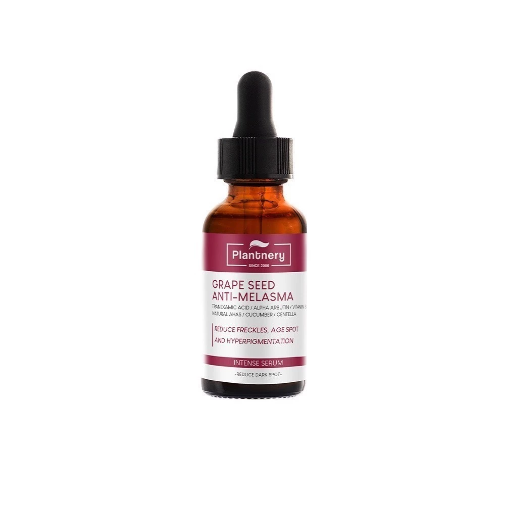 Plantnery Grape Seed Anti-Melasma Intense Serum 30 ml ใหม่ เซรั่มสำหรับผู้มีปัญหา ฝ้า กระ