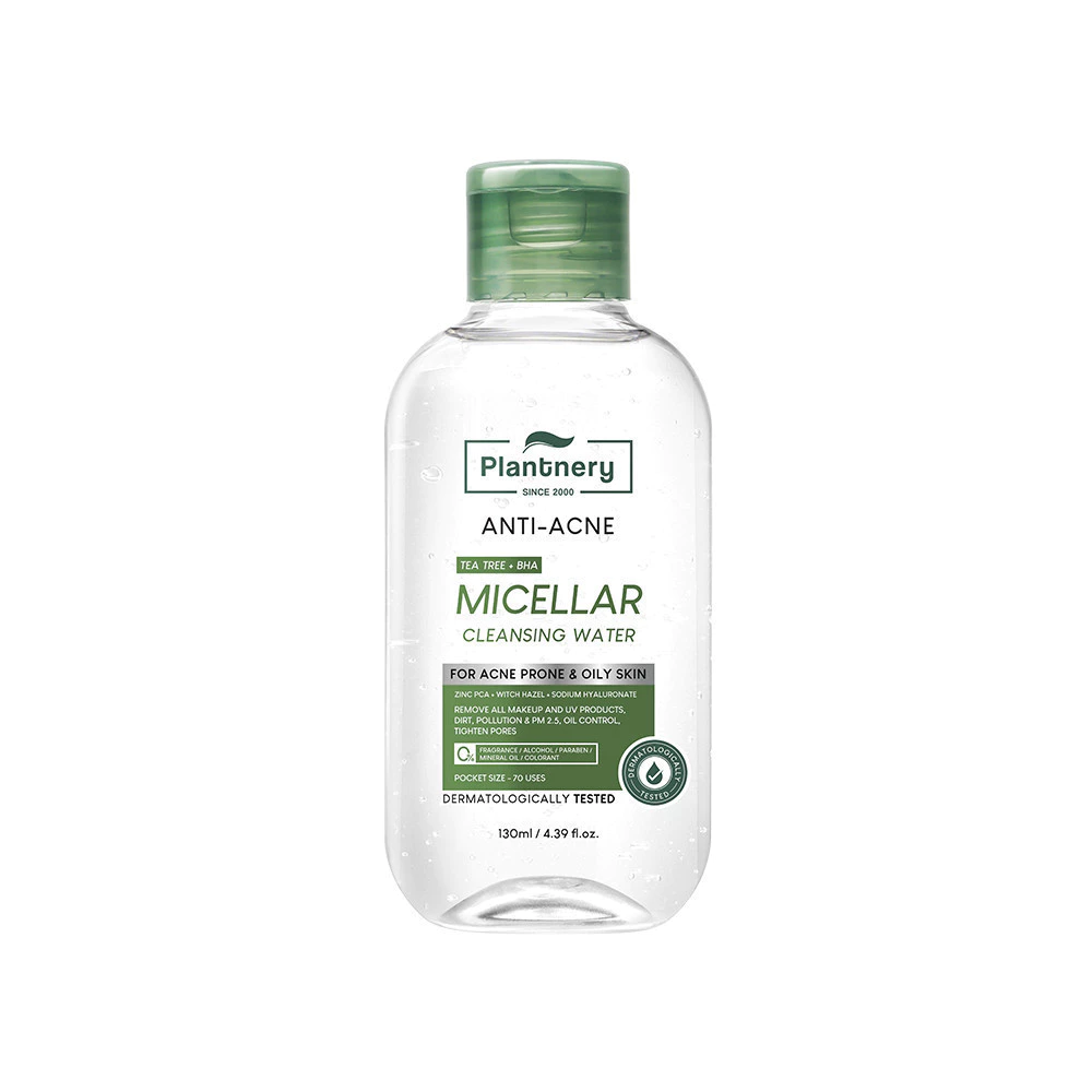Plantnery Tea Tree Acne Micellar Cleansing Water[130 ml, 400 ml] คลีนซิ่งทีทรี ไมเซล่า ผิวสะอาดใส สลายเมคอัพหมดจด