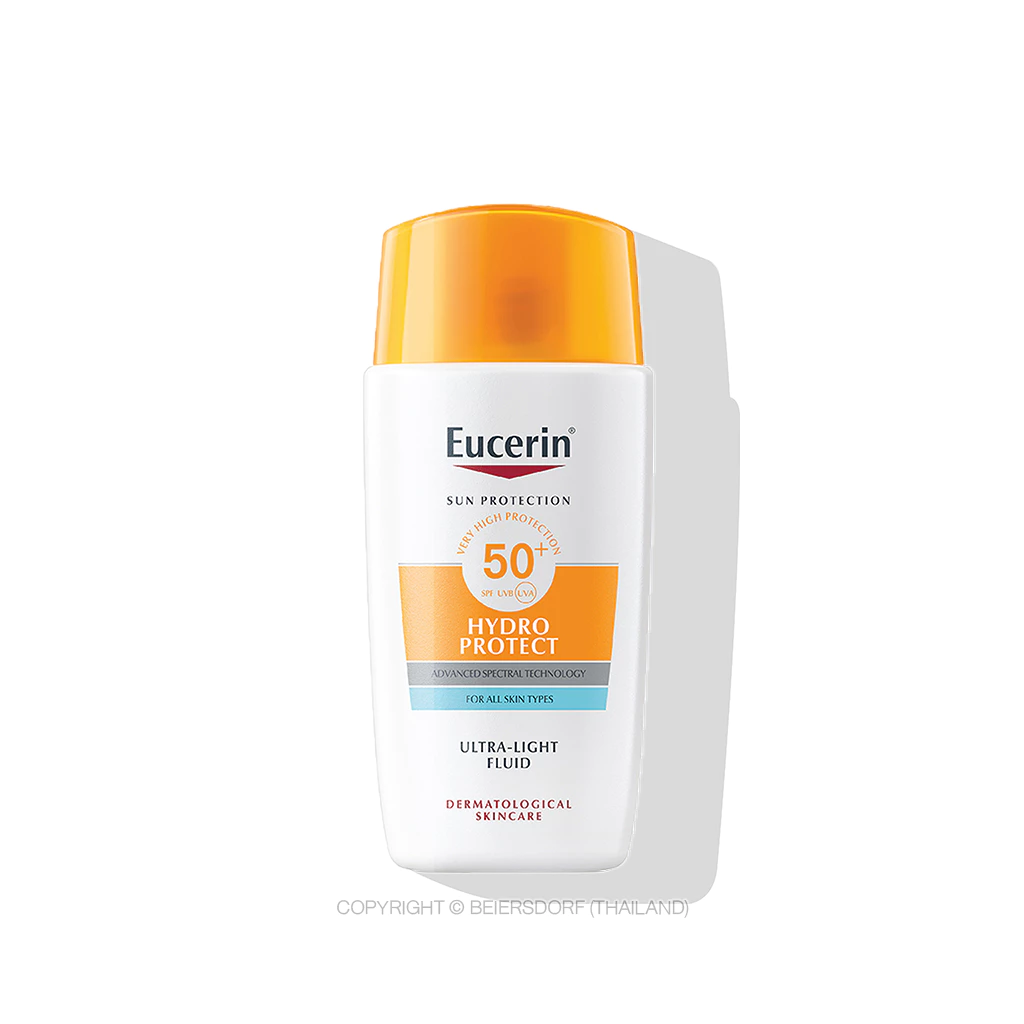 Eucerin SUN HYDRO PROTECT ULTRA LIGHT FLUID SFP50+ 50 ML ยูเซอริน กันแดดเนื้อบางเบา ซึมไว