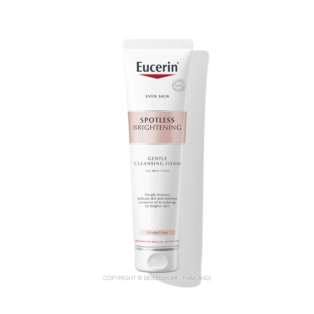 Eucerin SPOTLESS BRIGHTENING GENTLE CLEANSING FOAM 150 G ยูเซอริน สปอตเลส ไบรท์เทนนิ่ง เจลเทิล คลีนซิ่ง โฟม โฟมล้างหน้า