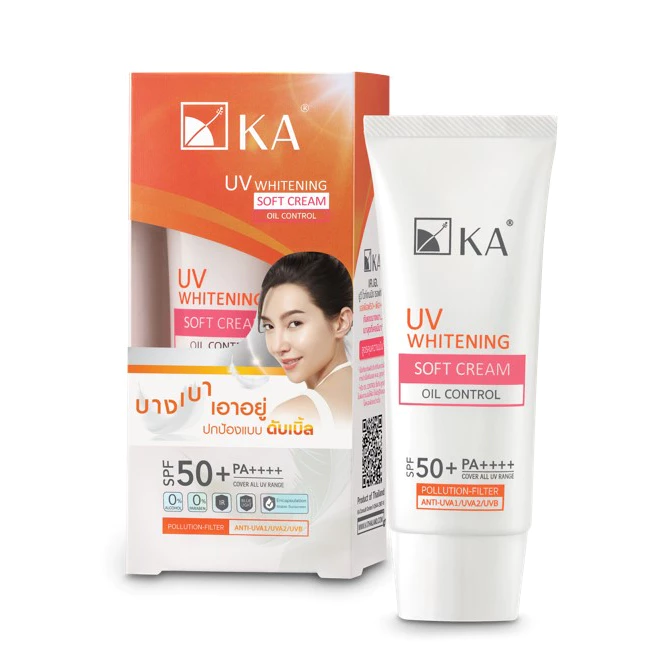 KA UV WHITENING SOFT CREAM SPF 50+ PA++++ 30g / เคเอ ยูวี ไวท์เทนนิ่ง ซอฟ ครีมกันแดดขนนก