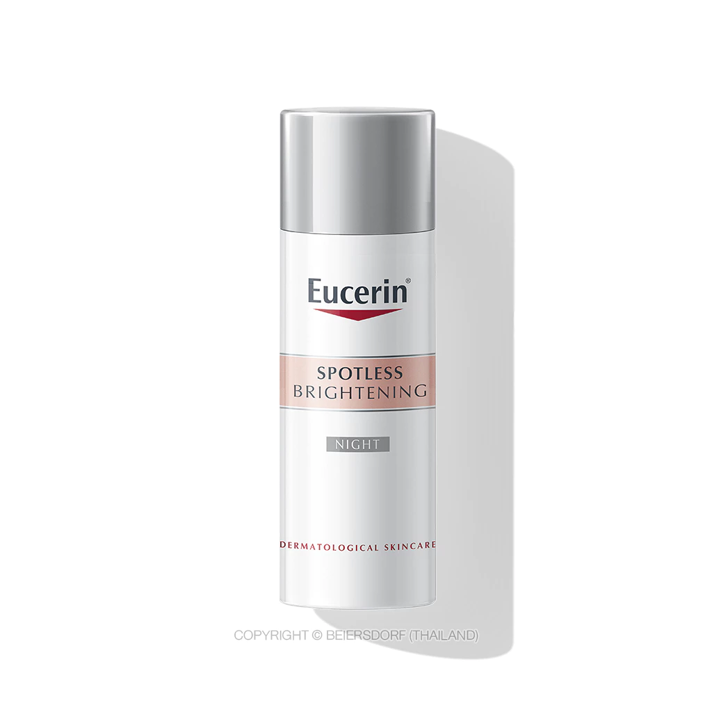 Eucerin SPOTLESS BRIGHTENING NIGHT FLUID 50 ML ยูเซอริน สปอตเลส ไบรท์เทนนิ่ง ไนท์ ฟลูอิด ไนทครีมลดเลือนจุดด่างดำฝ้าแดด