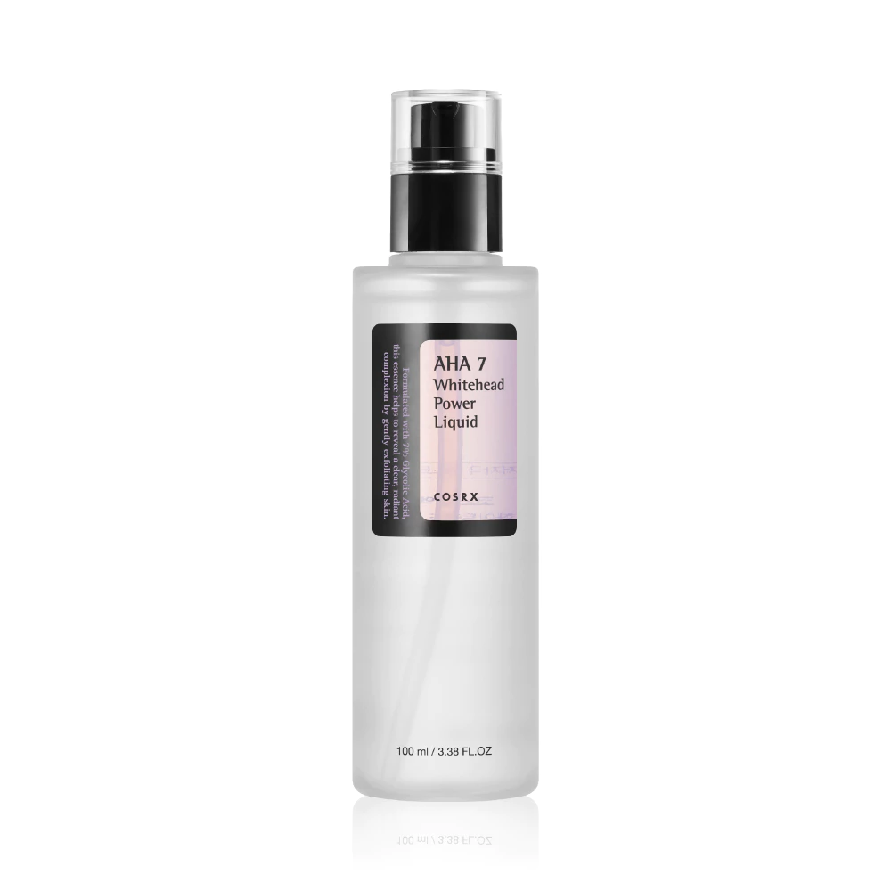 COSRX AHA 7 Whitehead Power Liquid 100ml โทนเนอร์ที่ช่วยกำจัดสิวหัวขาว และผลัดเซลล์ผิวอย่างอ่อนโยน