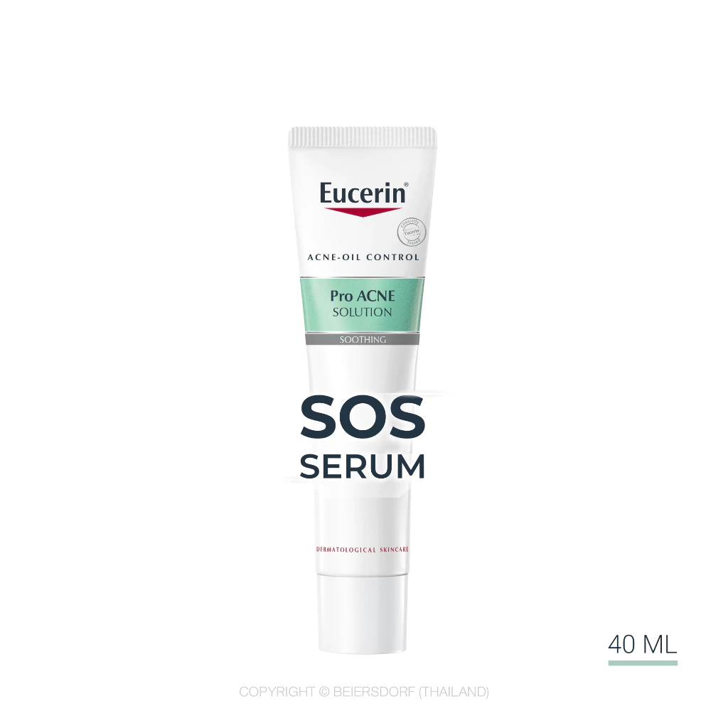 Eucerin Pro ACNE SOLUTION SOS SERUM 40 ML ยูเซอริน โปร แอคเน่ โซลูชั่น เอสโอเอส ซีรั่ม 40 มล.