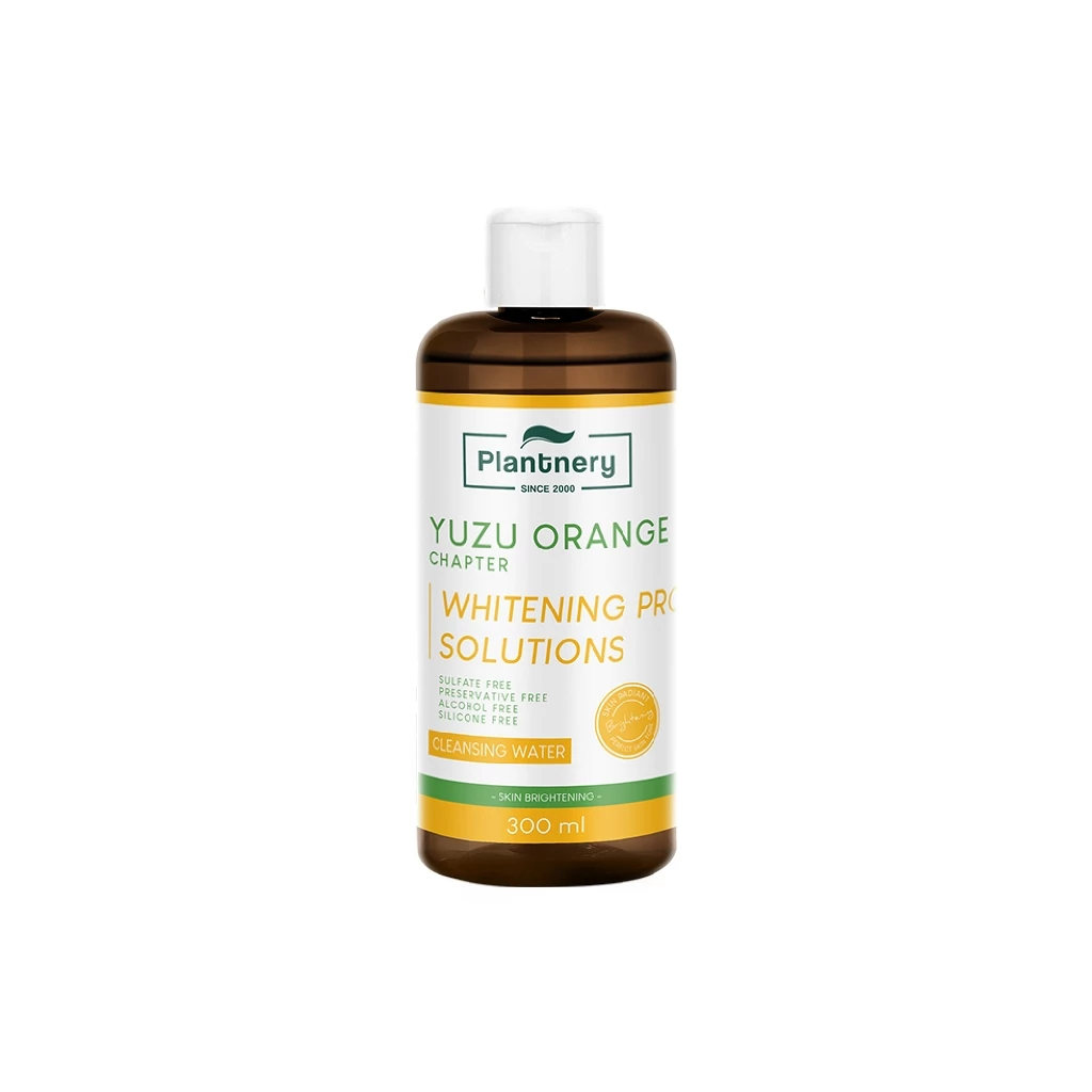 Plantnery Yuzu Orange Cleansing Water 300 ml คลีนซิ่ง วิตามินซี เช็ดทำความสะอาดเครื่องสำอาง สูตส้มยูซุ เพื่อผิวกระจ่างใส
