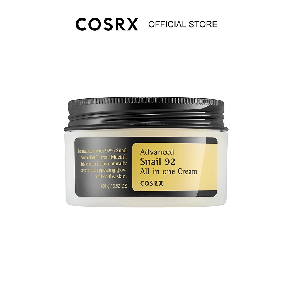 COSRX Advance Snail 92 All in one Cream 100ml ครีมบำรุงผิวหน้า สกัดจากเมือกหอยทาก 92% ให้ความชุ่มชื้น ซึมไว ไม่เหนอะผิว
