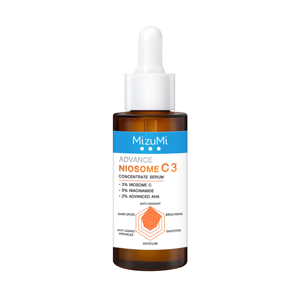 MizuMi Advance Niosome C Concentrate Serum 30 ml เซรั่มนีโอโซม ซี เข้มข้น 3% ผิวดูกระจ่างใส แข็งแรง ทนต่อมลภาวะและแสงแดด