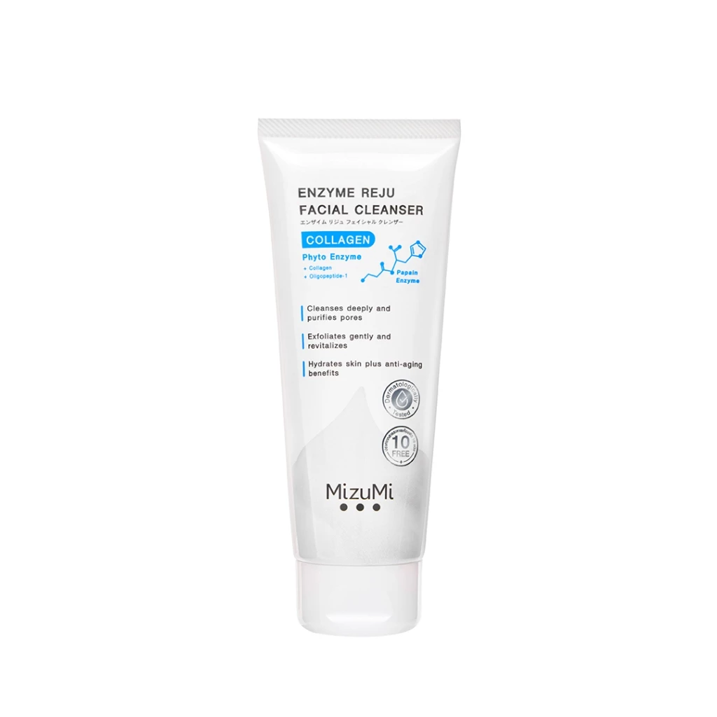 MizuMi Enzyme Reju Facial Cleanser Collagen 100 ml.วิปโฟมฟองนุ่ม เผยผิวเรียบเนียนนุ่ม ชุ่มชืน