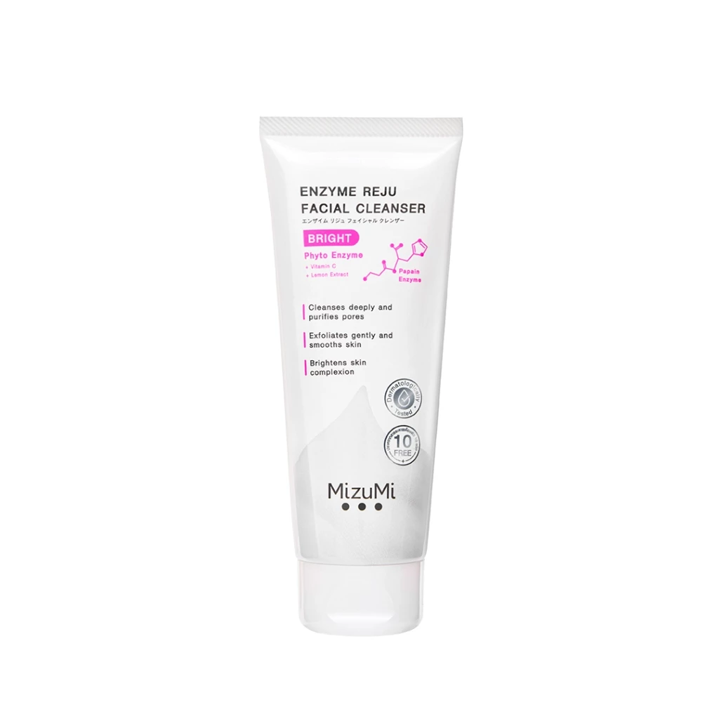 MizuMi Enzyme Reju Facial Cleanser Bright 100 ml. วิปโฟมฟองนุ่ม ลดเลือนความหมองคล้ำ เผยผิวกระจ่างใส